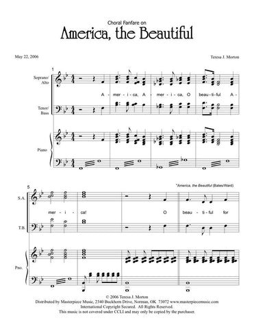Choral Fanfare on "America, the Beautiful" (SATB)