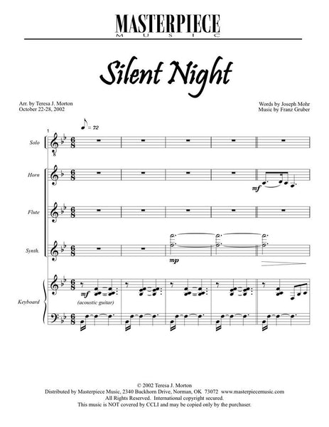 Silent Night (Soloist, Horn, Flute, Synth., Piano)